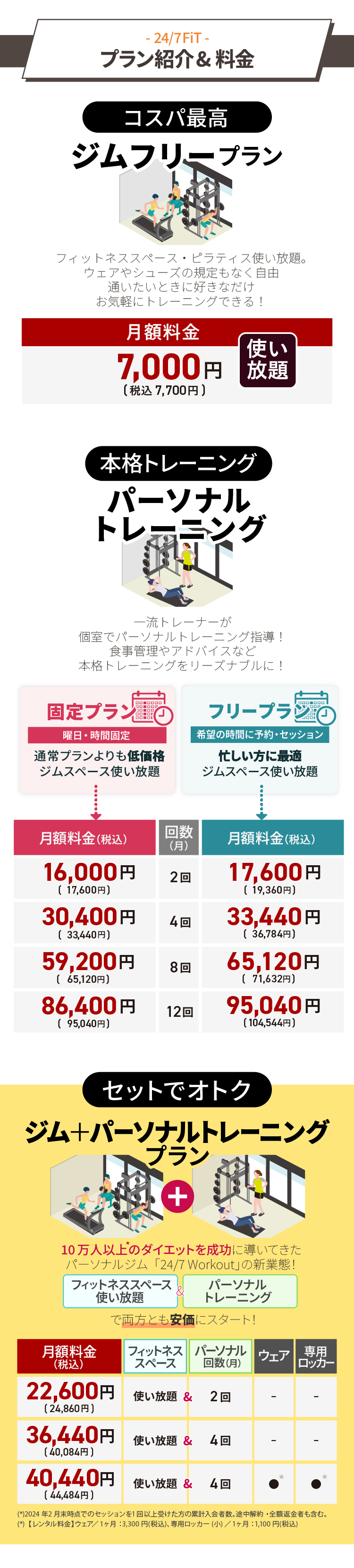 プラン紹介＆料金／ご提供プランを全体的に見直し、よりご利用しやすいコースで新登場！この機会にぜひ入会をご検討ください！